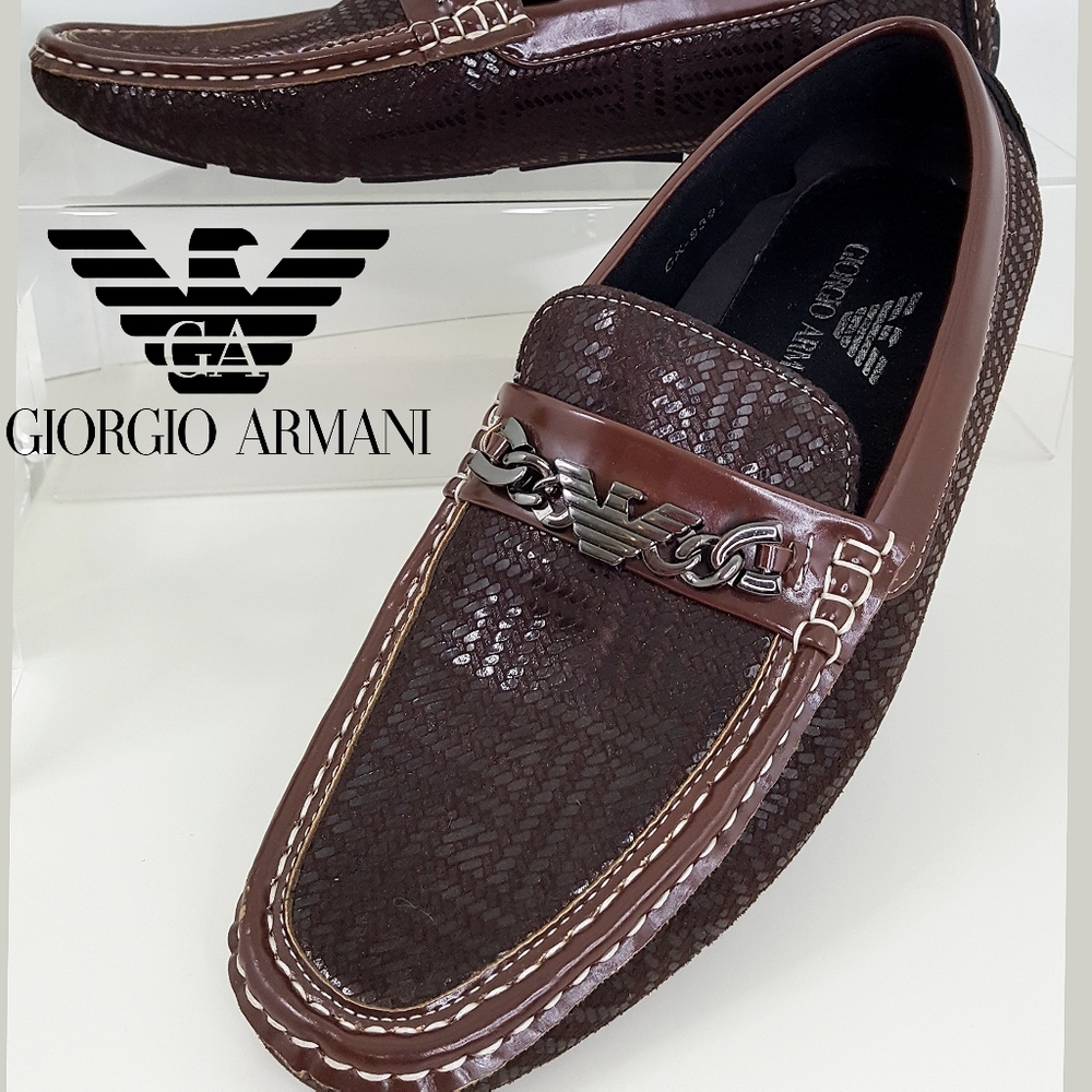 Vintage Men's Faux Suede-Leather Flats Loafer